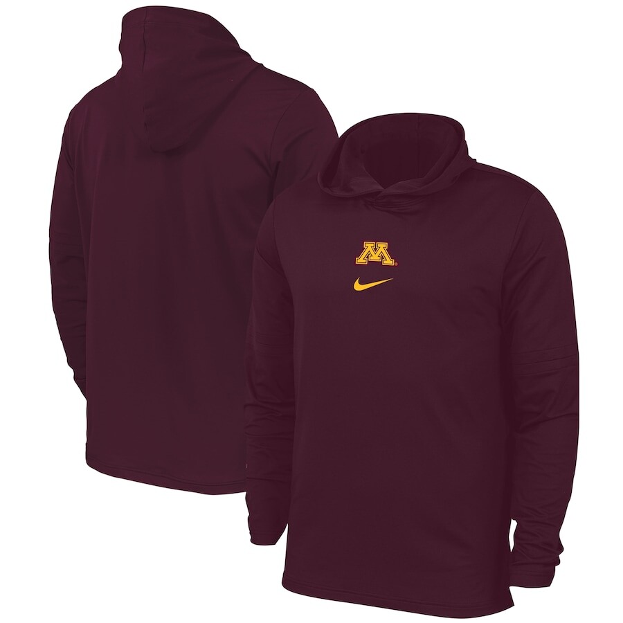 

Футболка с длинным рукавом Nike Minnesota Golden Gophers, бордовый