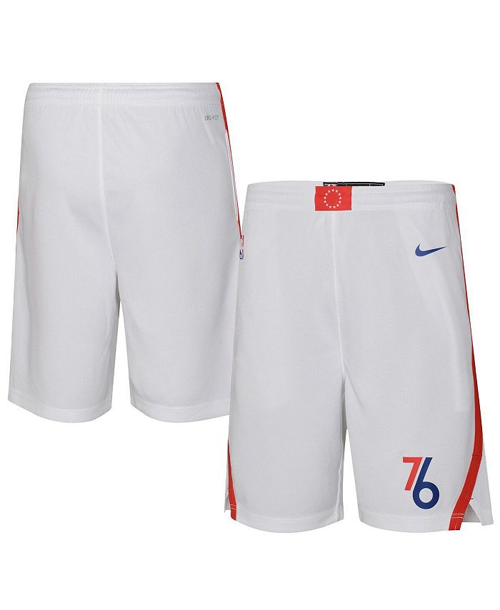 Брендовые белые шорты Big Boys Philadelphia 76Ers 2022/23 City Edition Swingman Jordan, белый
