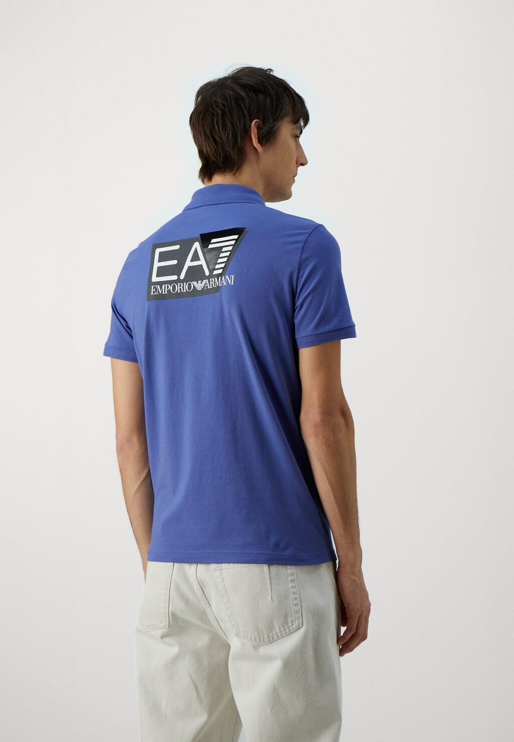 

Поло EA7 Emporio Armani, васильковый