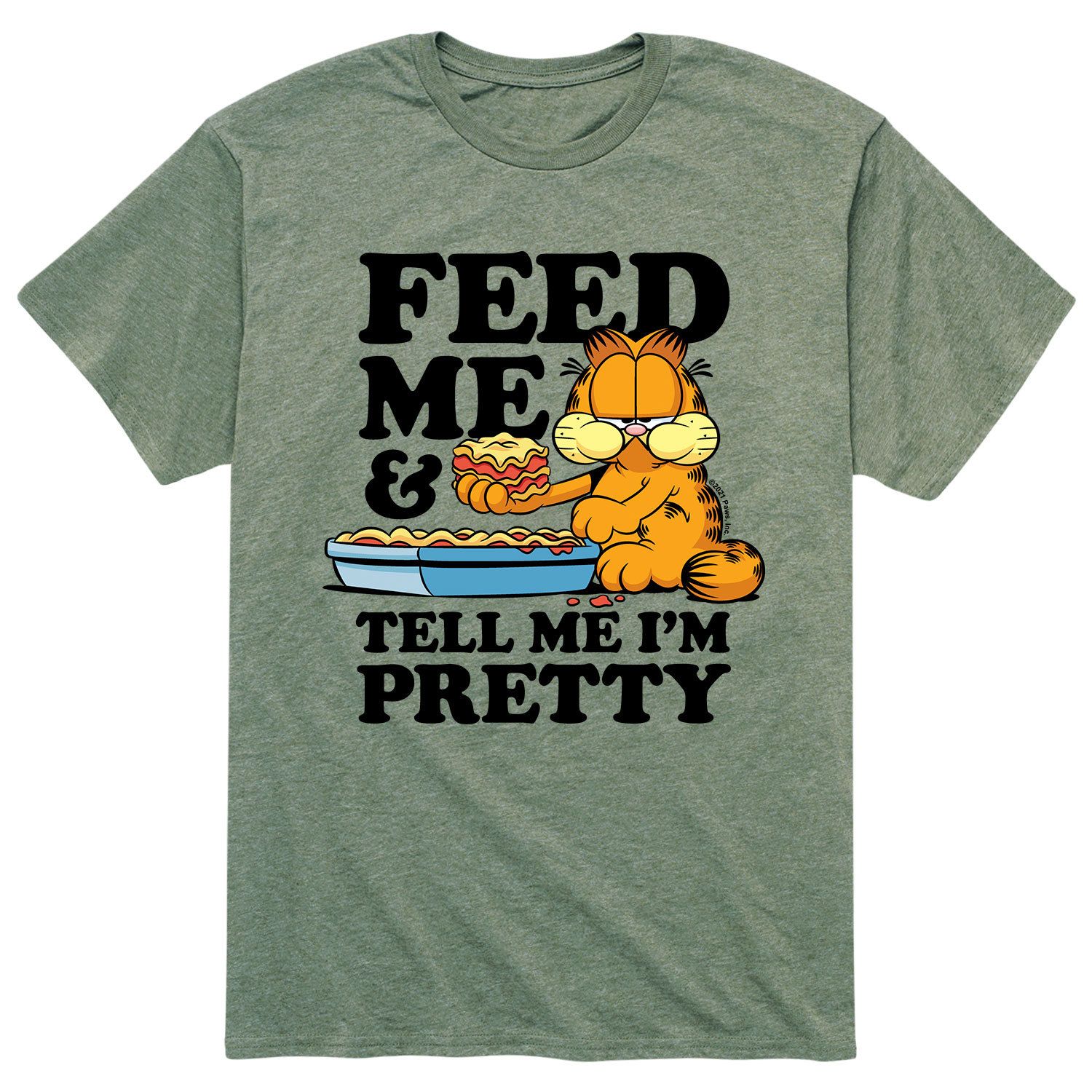 мужская футболка garfield normal people scare me licensed character Мужская футболка Garfield Feed Me Licensed Character