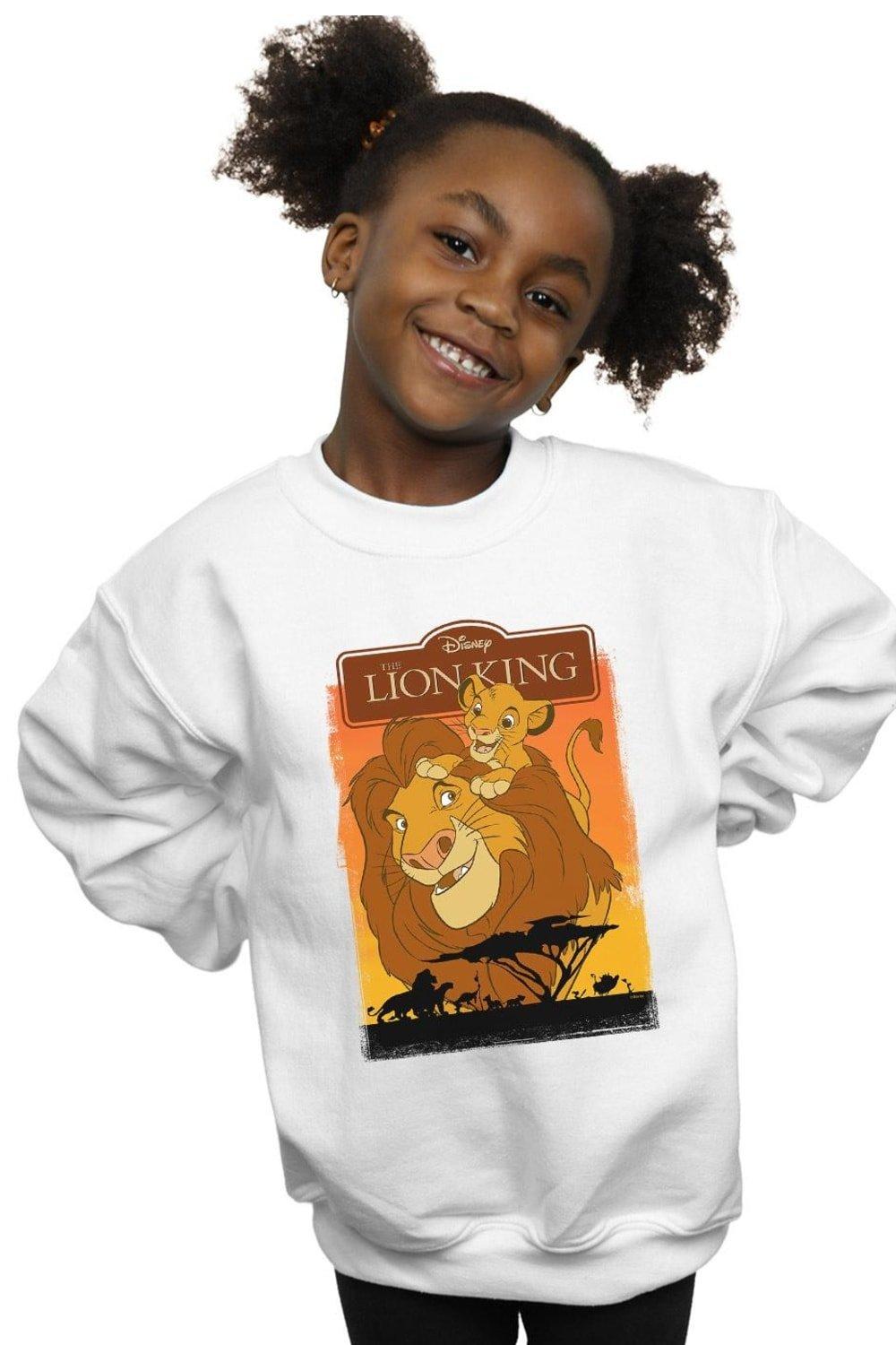 Толстовка «Король Лев Симба и Муфаса» Disney, белый пазлы деревянные король лев отец и сын муфаса и симба детская логика