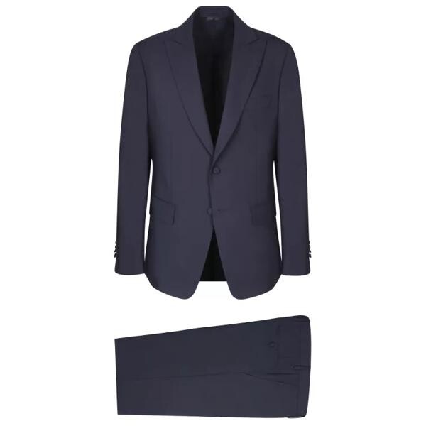 

Костюм blue wool suit Lardini, синий