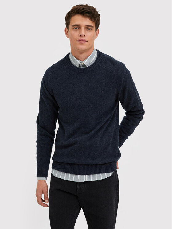 

Свитер обычного кроя Selected Homme, синий