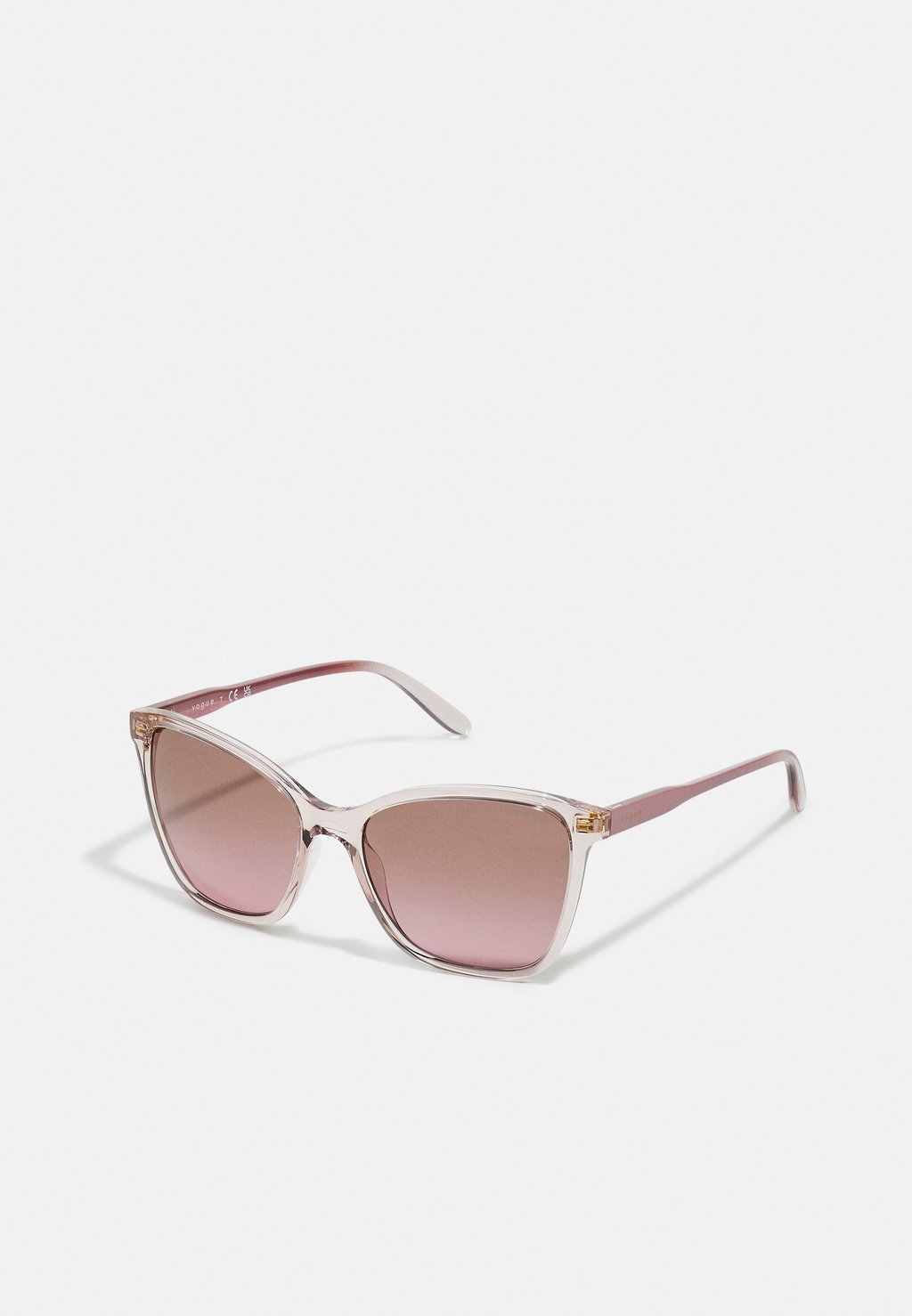 цена Солнцезащитные очки VOGUE Eyewear, прозрачный/розовый