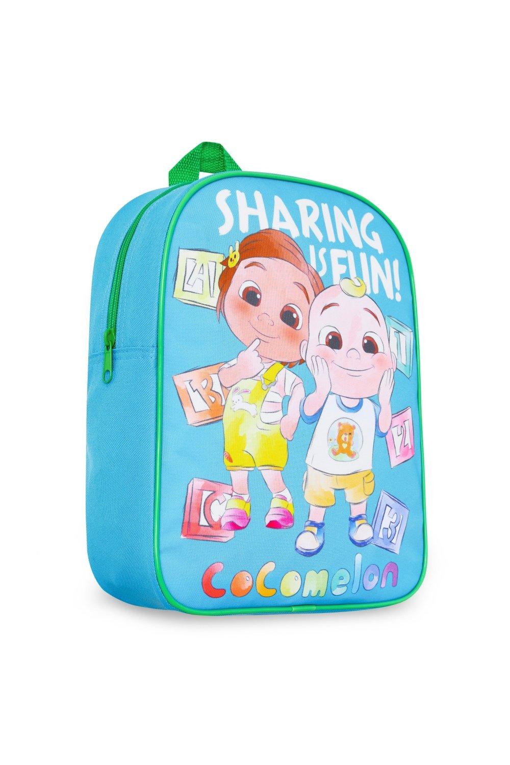Графический рюкзак 30 x 24 x 9 см Cocomelon, мультиколор рюкзак для девочек и мальчиков 2 6 лет школьный ранец с милым кроликом и динозавром для детского сада