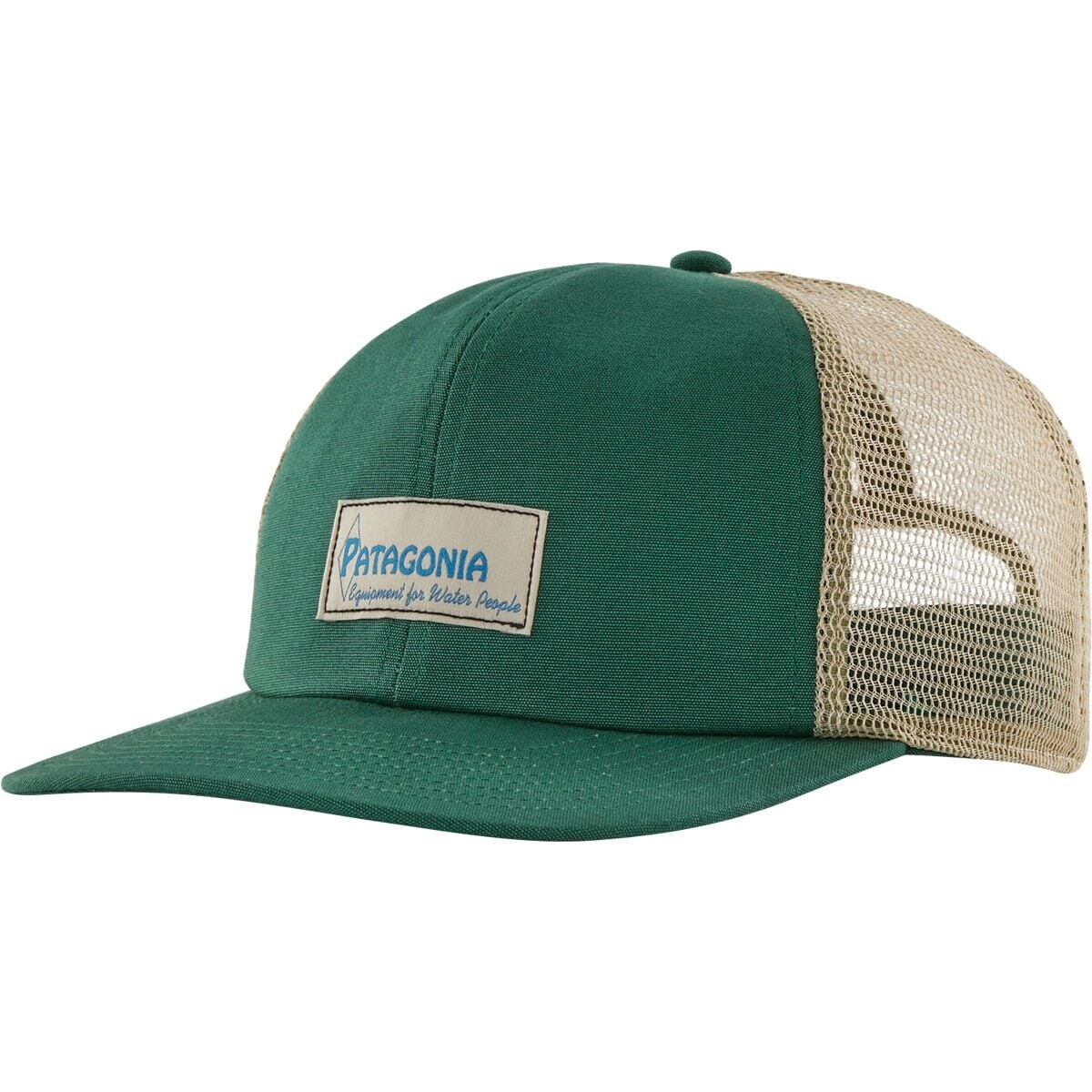 

Свободная шляпа дальнобойщика Patagonia, цвет water people label: conifer green