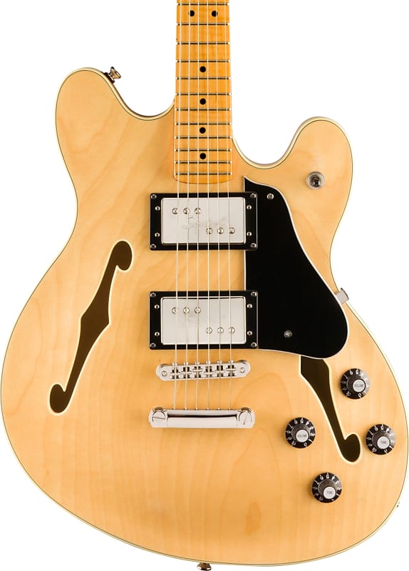 Электрогитара Squier Classic Vibe Starcaster Semi-Hollow Guitar, Maple Fingerboard, Natural