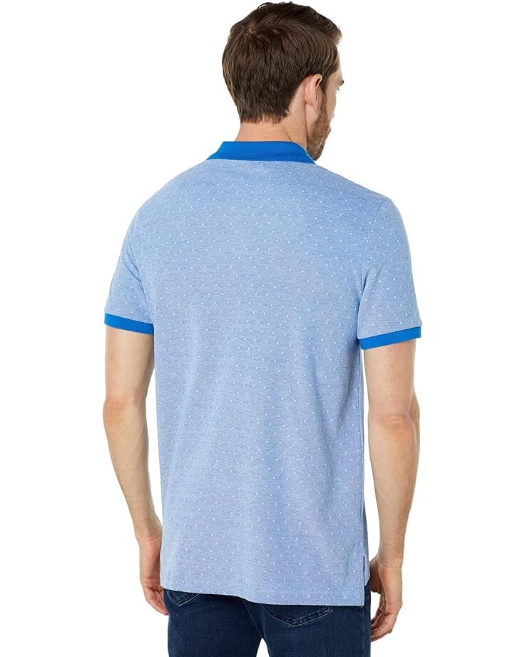 

Рубашка U.S. POLO ASSN. Short Sleeve Mini Birdseye Knit Shirt, цвет British Blue