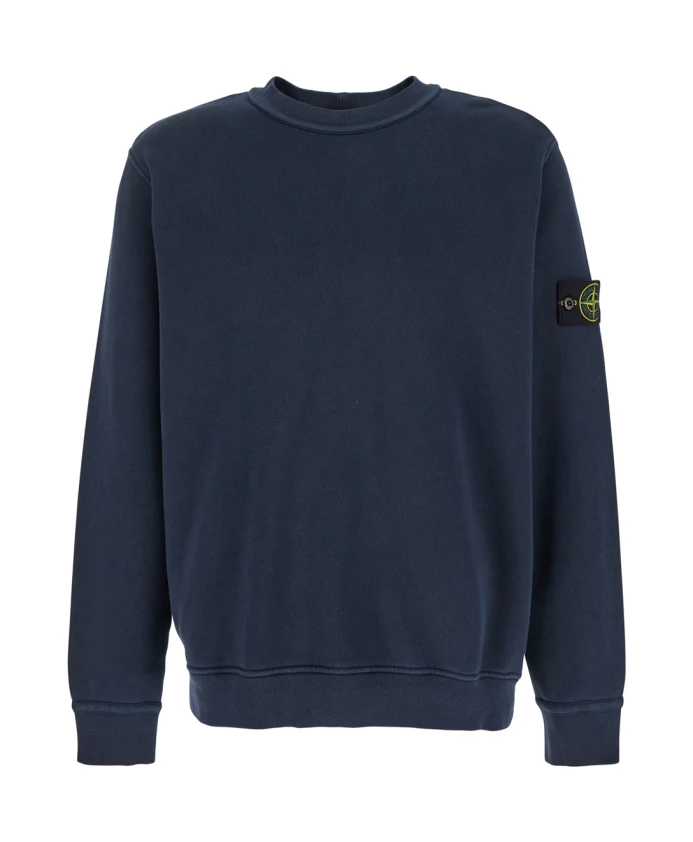 

Базовый свитер с круглым вырезом Stone Island, синий