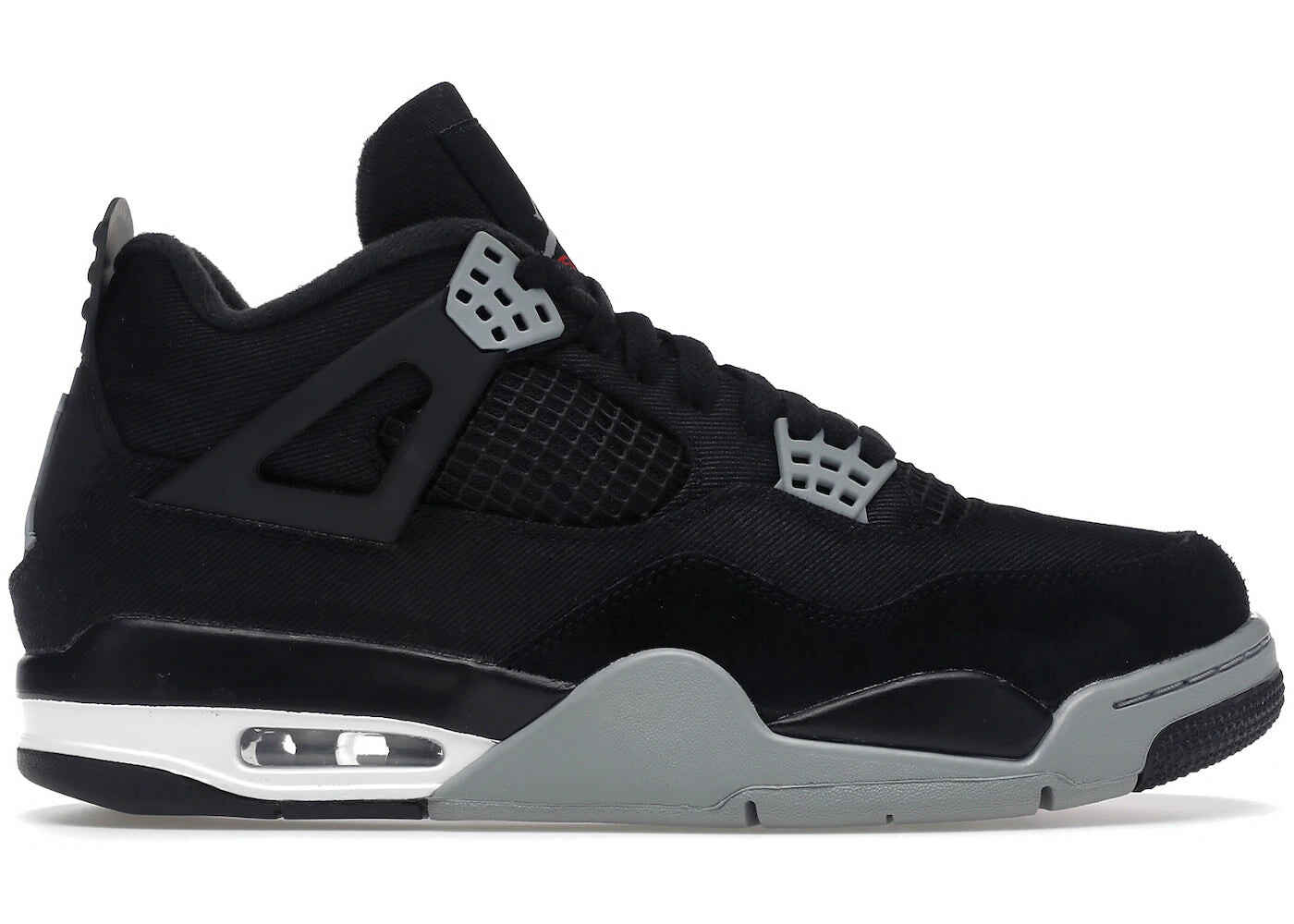 

Кроссовки Nike AirJordan 4 Retro SE Black Canvas, черный / светло-серый / белый