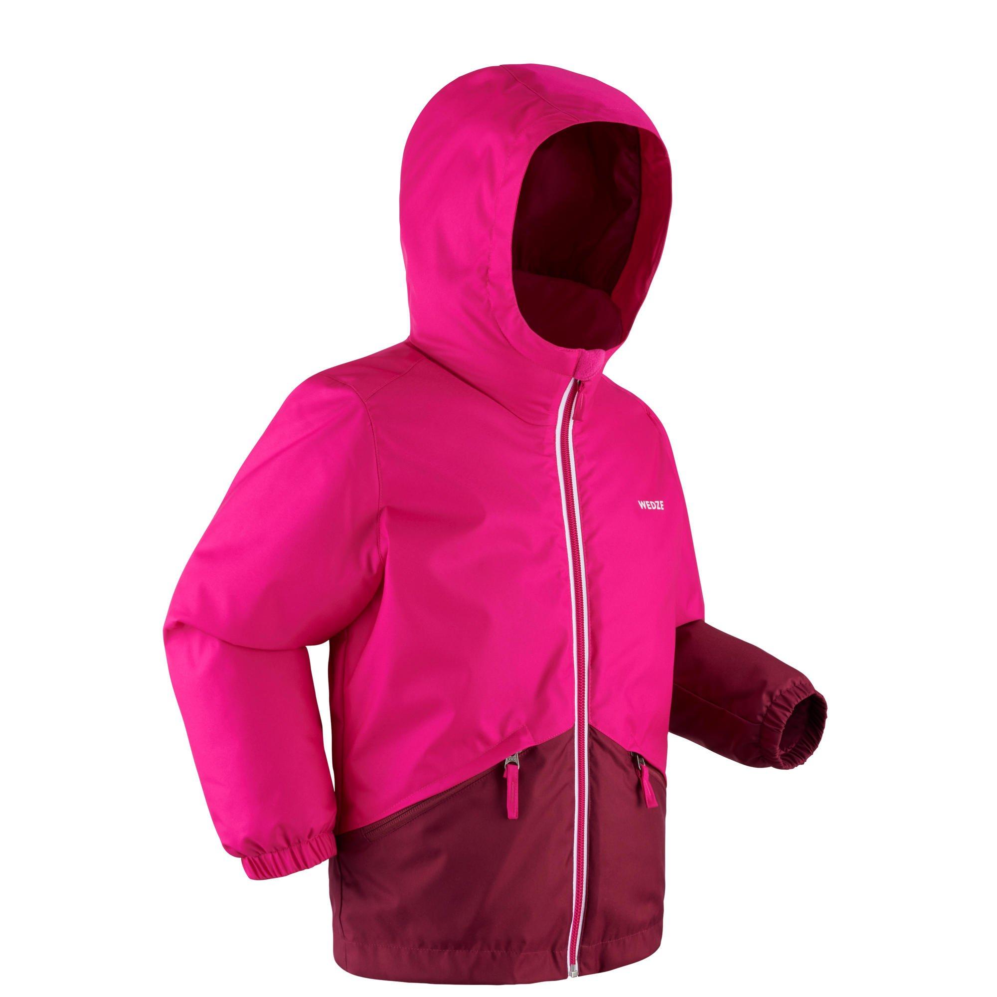 Теплая и водонепроницаемая лыжная куртка Decathlon – 100 Wedze, розовый чехол для маски decathlon wedze b 100 серый