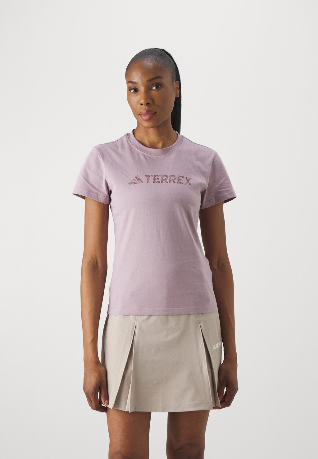 

Футболка с принтом CLASSIC LOGO TEE Adidas Terrex, цвет preloved fig