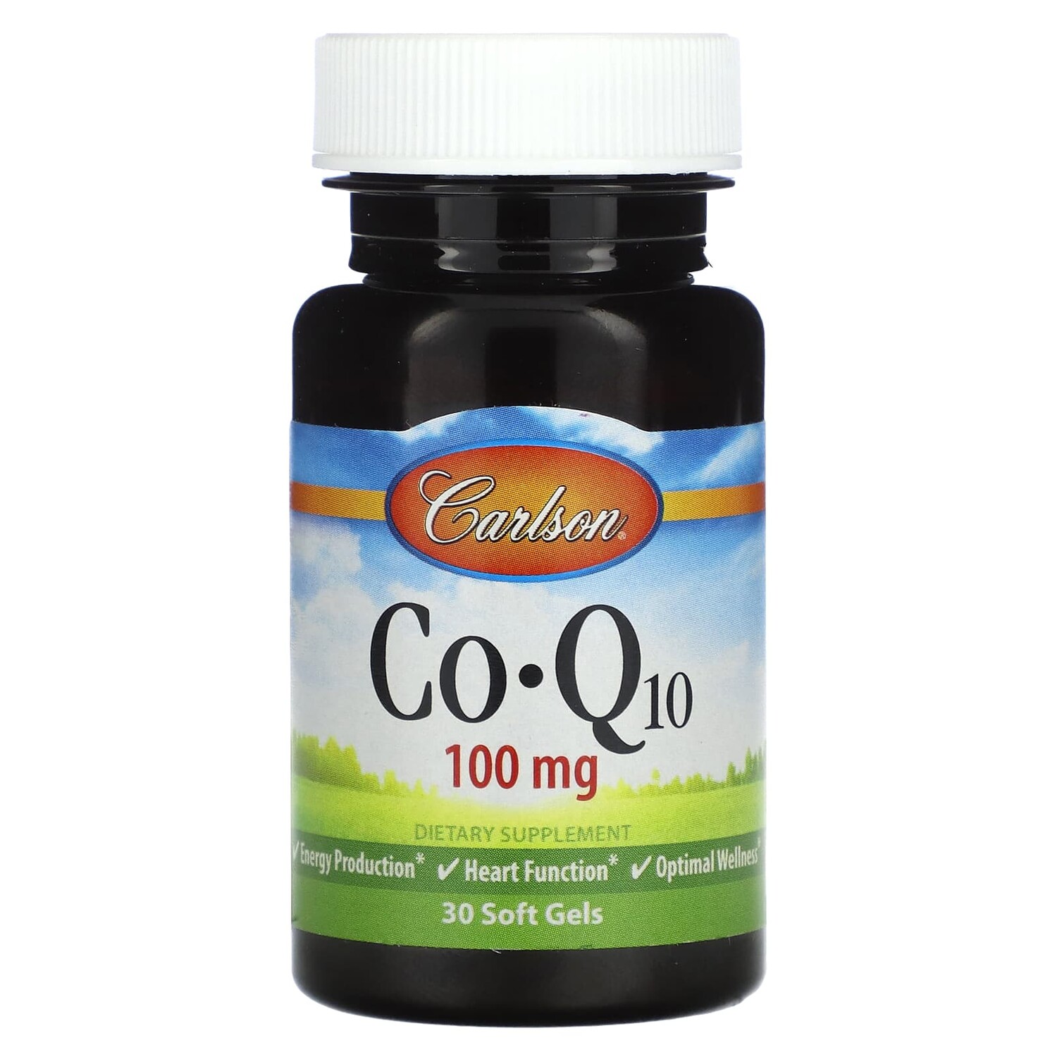 

Co-Q10, 100 мг, 30 мягких таблеток, Carlson