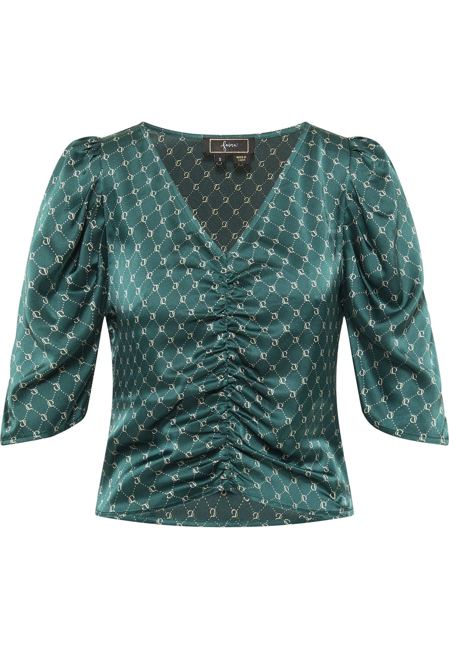 Блуза faina nshirt, зеленый