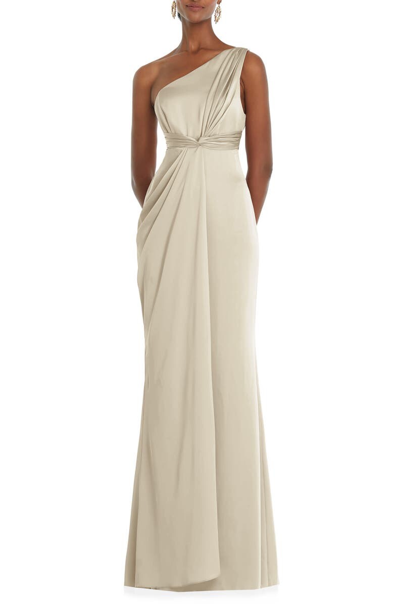 

Атласное платье на одно плечо DESSY COLLECTION
