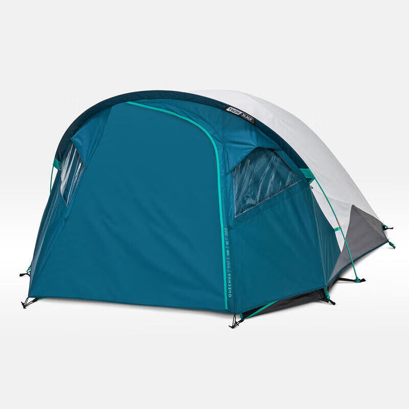 

Decathlon уличная палатка для гостиной, трехместная палатка MH100, водонепроницаемая многоместная палатка для кемпинга, карибского синего цвета, XL4271868