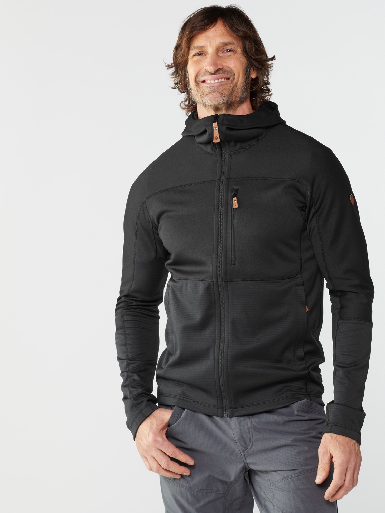 Флисовая куртка Abisko Trail - Мужская Fjallraven, черный куртка abisko midsummer мужская fjallraven хаки