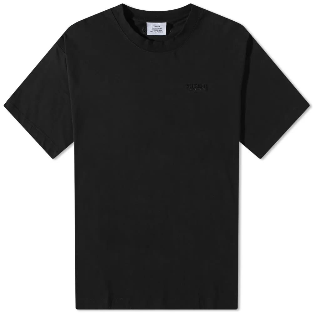 

Черная футболка Vetements, черный