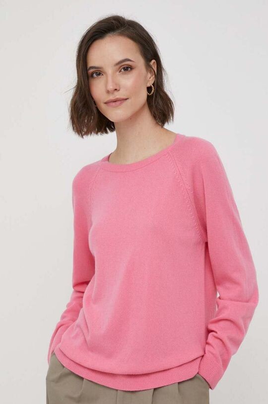 

Свитер из смесовой шерсти United Colors of Benetton, розовый