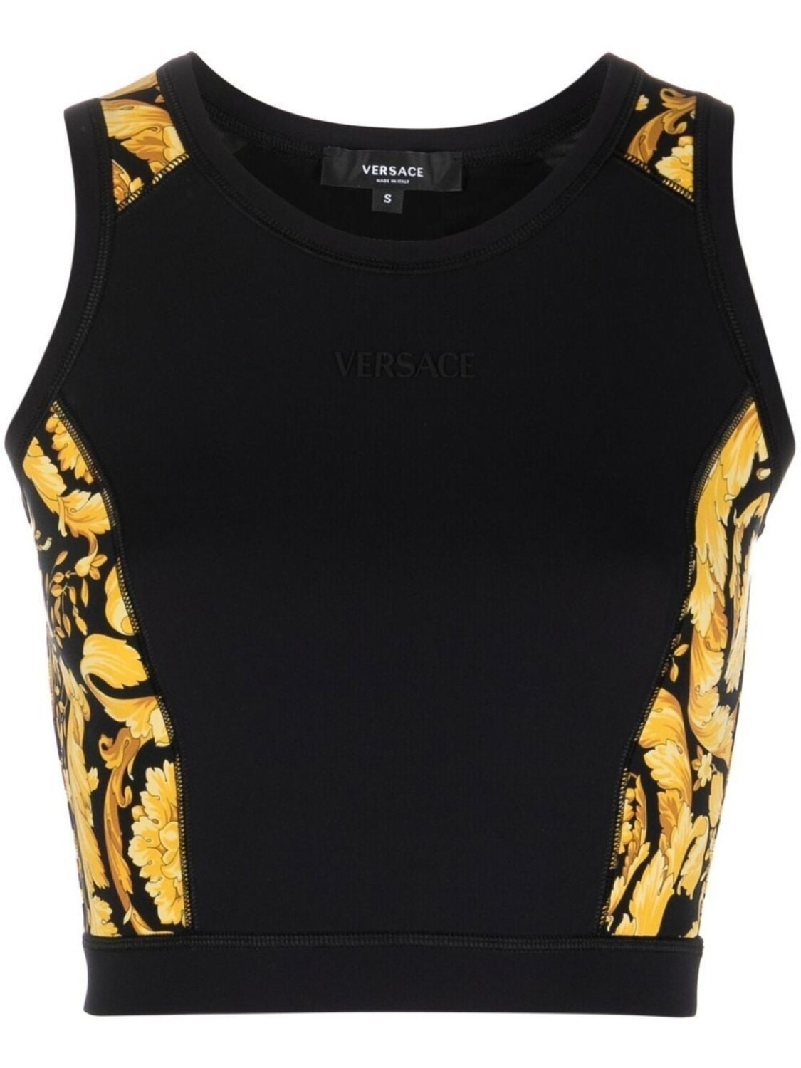 

Versace топ со вставками, черный
