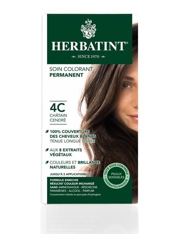 

Краска для волос Herbatint 4C Chatain Cendre