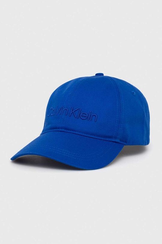 

Хлопковая бейсболка Calvin Klein, синий