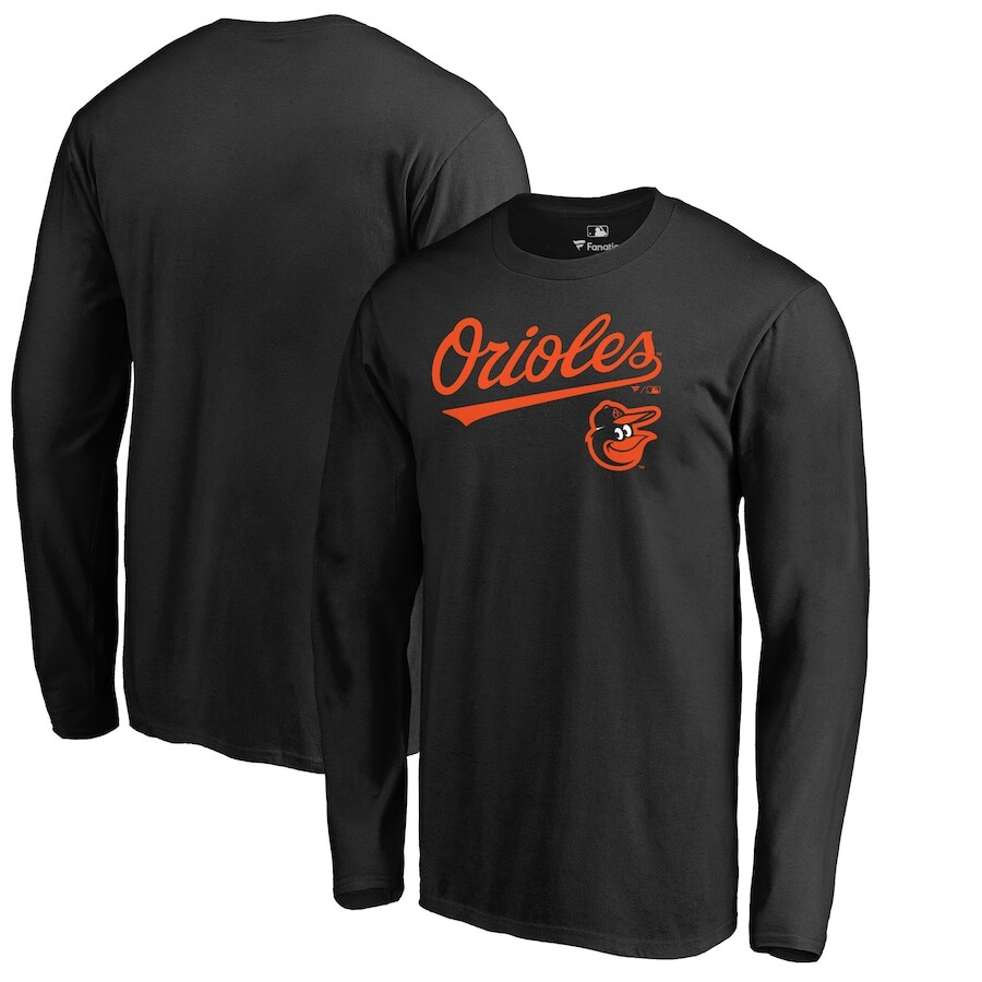 

Футболка с длинным рукавом Fanatics Branded Baltimore Orioles, черный