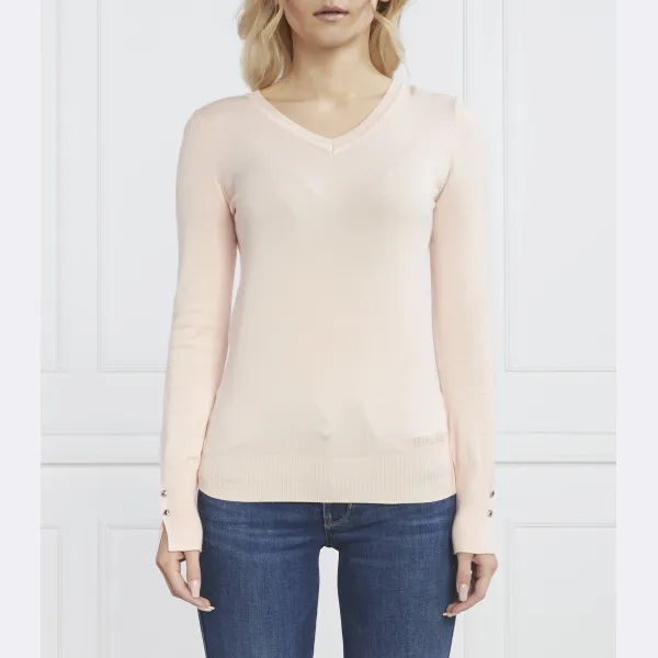 

Gena свитер классического кроя Guess, розовый