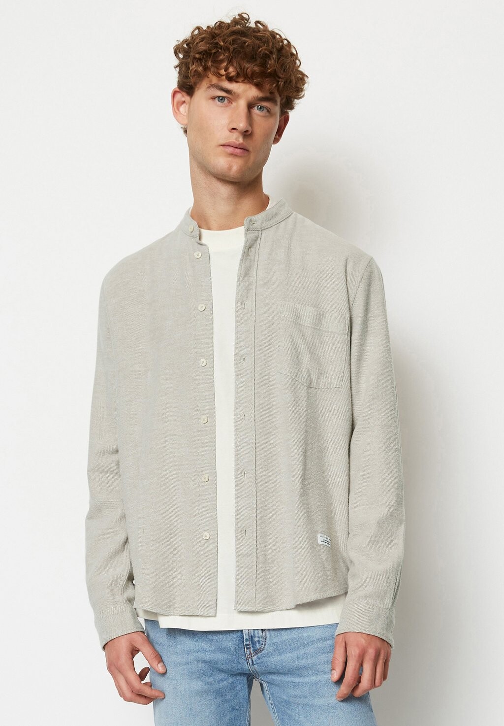 

Рубашка LANGARM-REGULAR Marc O'Polo DENIM, цвет multi egg white