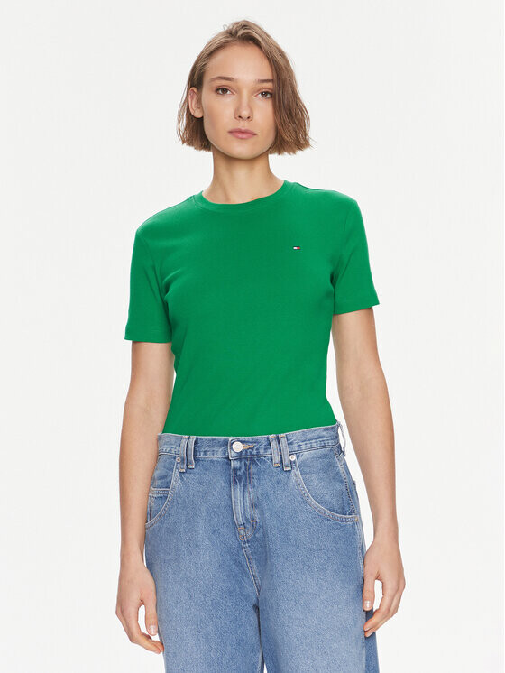 

Футболка узкого кроя Tommy Hilfiger, зеленый