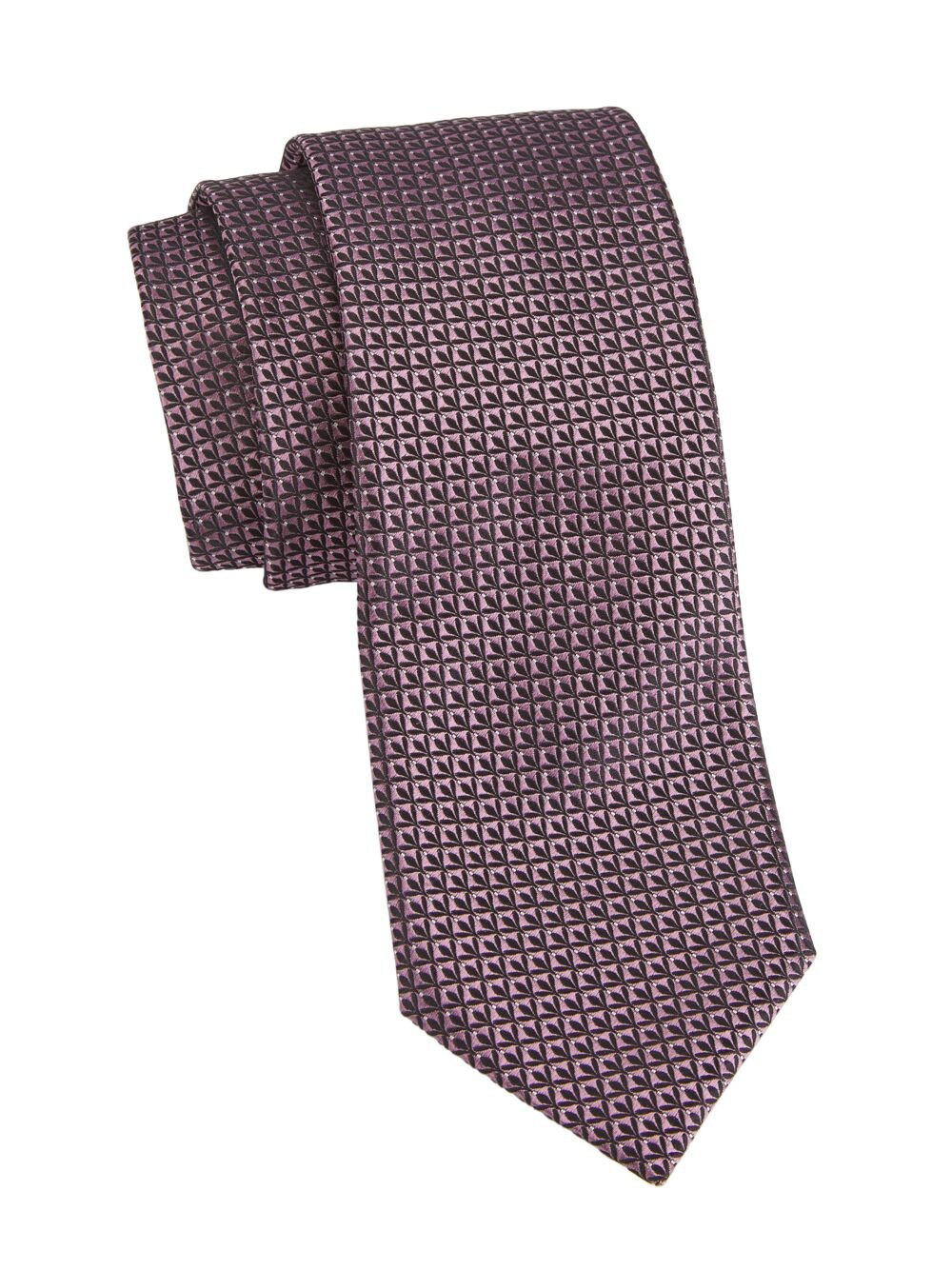 

Абстрактный шелковый галстук ZEGNA, розовый