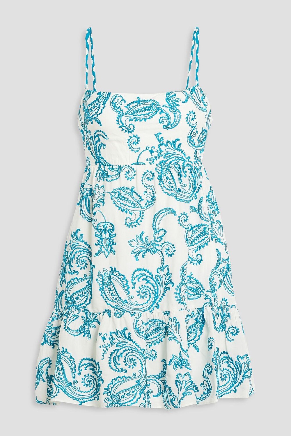 

Платье мини Khira из вуали с вышивкой ALICE + OLIVIA, синий