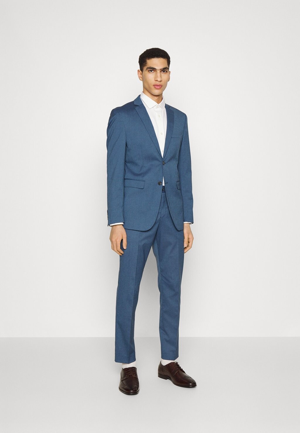 Костюм SLHSLIM MYLOLOGAN SUIT Selected Homme, цвет blue ashes