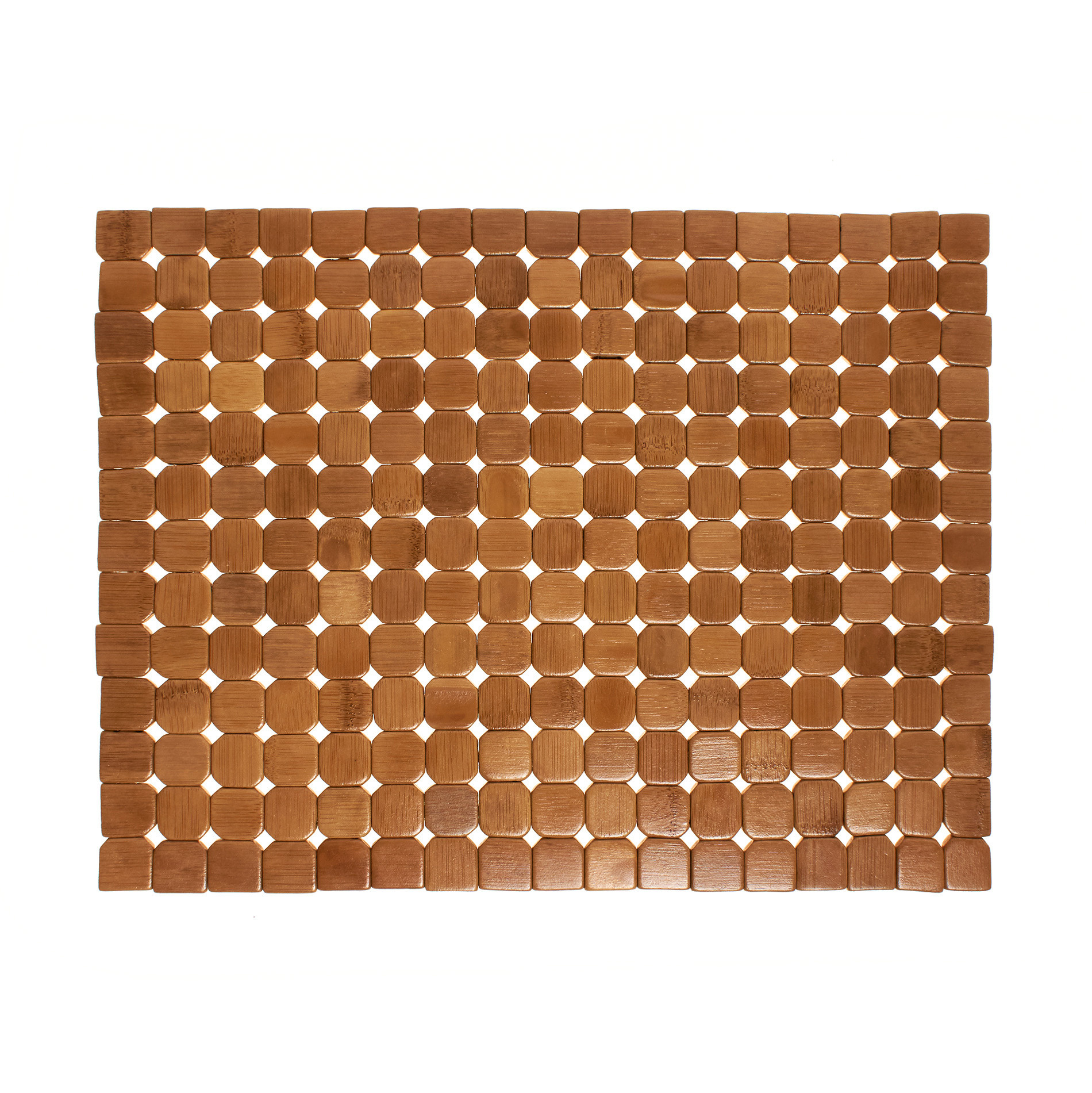 Расписной бамбуковый коврик для столовых приборов Coincasa, светло-коричневый подставка для столовых приборов каменная роза