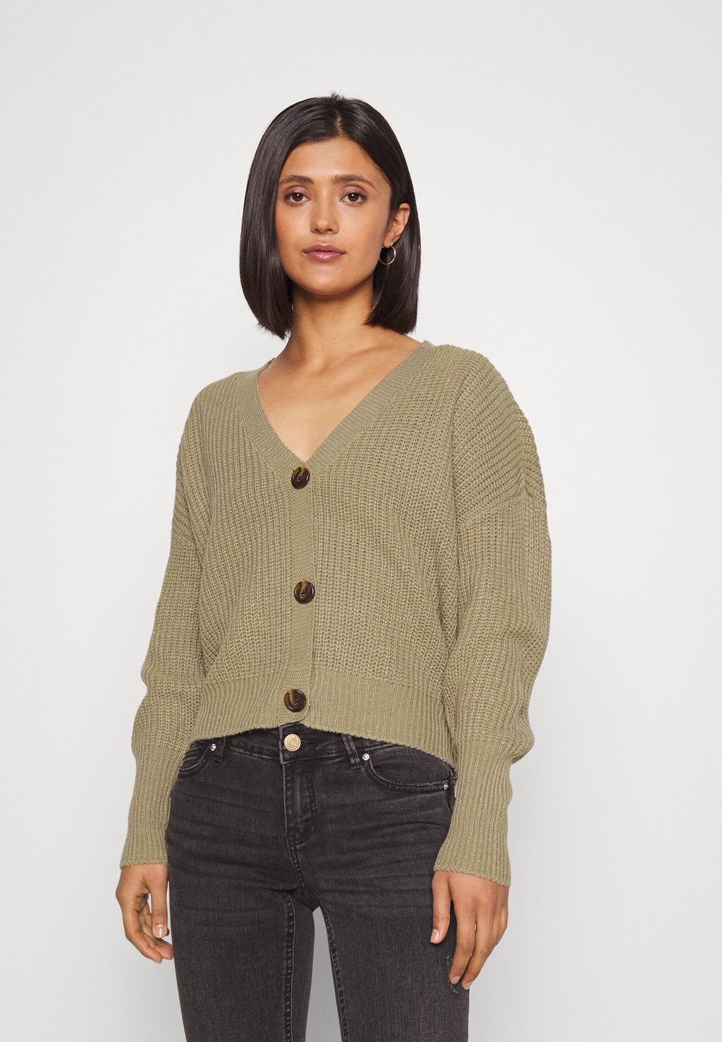 

Кардиган Vero Moda Vmlea Ls V Neck Cuff Noos, зеленый, Зеленый;коричневый