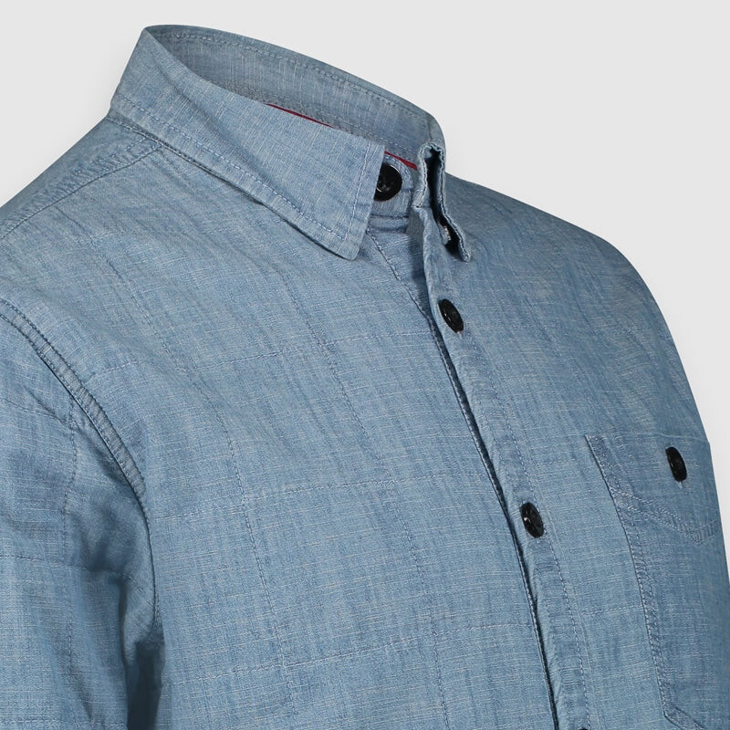 Рубашка Twinlife Shirt Chambray Padded, синий рубашка zara chambray синий