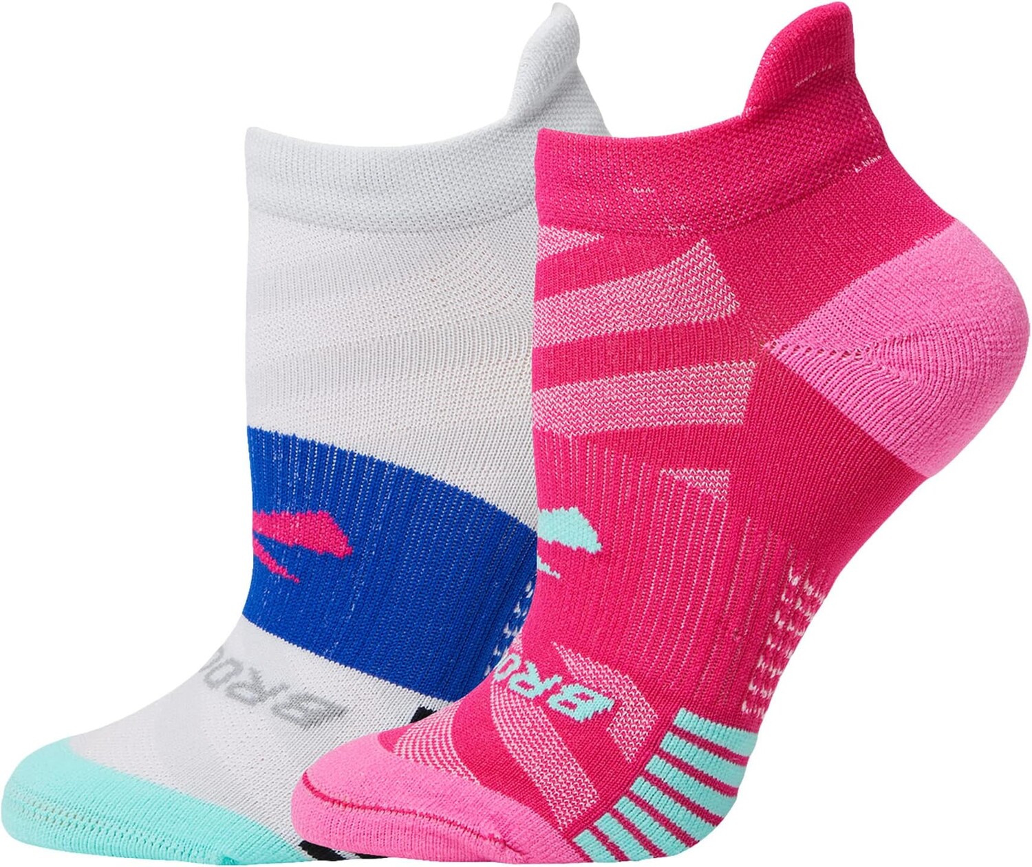 

Носки Ghost Lite No Show, 2 шт. Brooks, цвет Pink/Salt/Light Grey/Salt