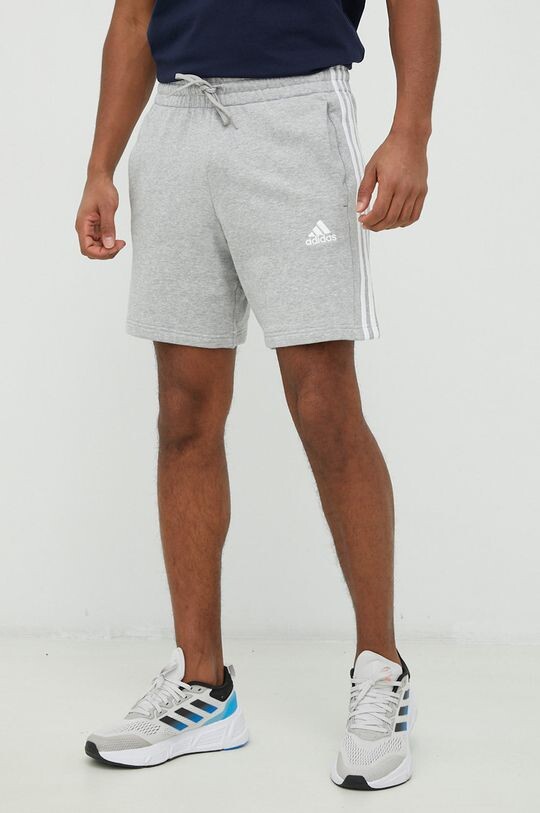 

Хлопковые шорты adidas, серый