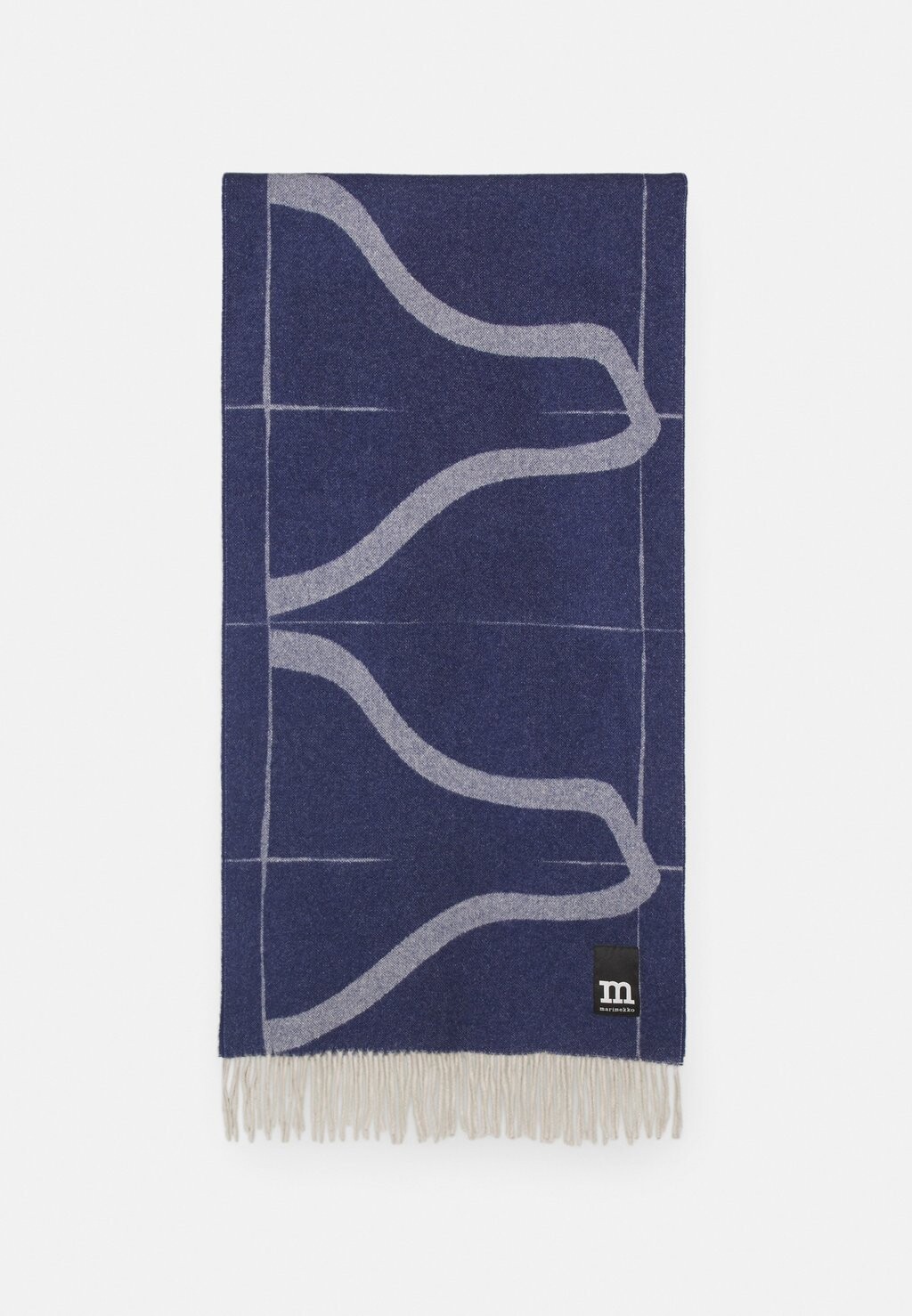 

Шарф Marimekko OVLIN RAPPU SCARF, темно-синий/кремовый
