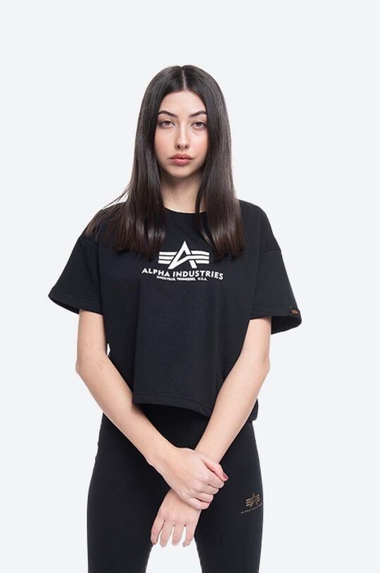

Футболка Basic Boxy T Alpha Industries, черный