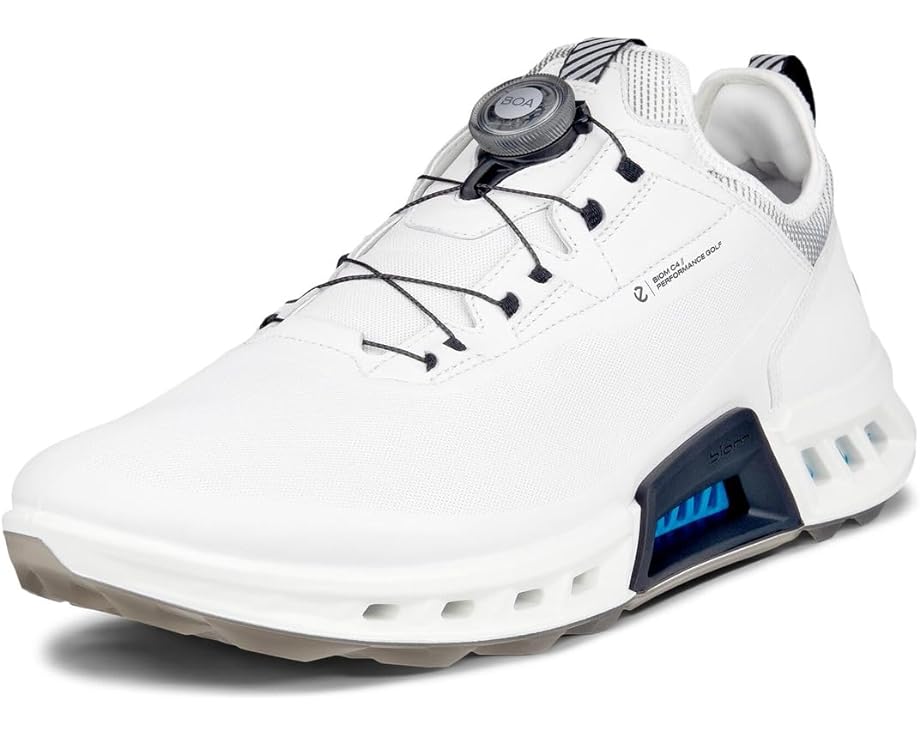 men professional golf shoes waterproof spikes golf sneakers black white mens shoes Кроссовки ECCO Golf Biom C4 BOA Golf Shoes, цвет White/Black