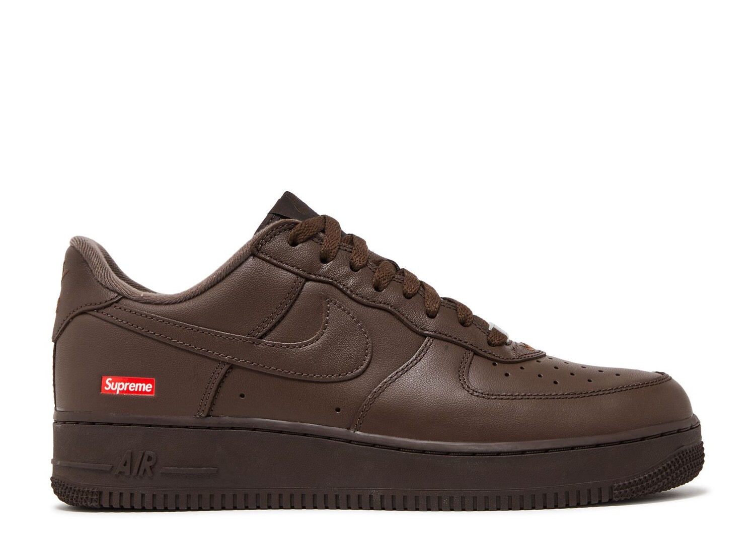 

Кроссовки Nike Supreme X Air Force 1 Low 'Box Logo - Baroque Brown', коричневый