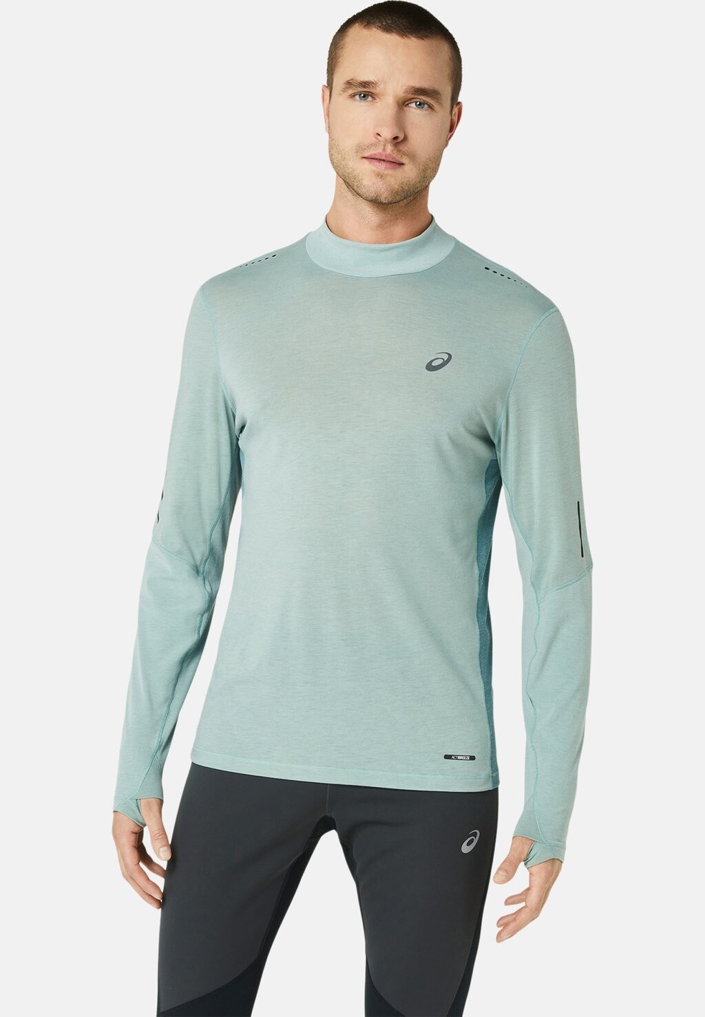 

Футболка с длинным рукавом Metarun Mock ASICS, цвет ocean haze foggy teal