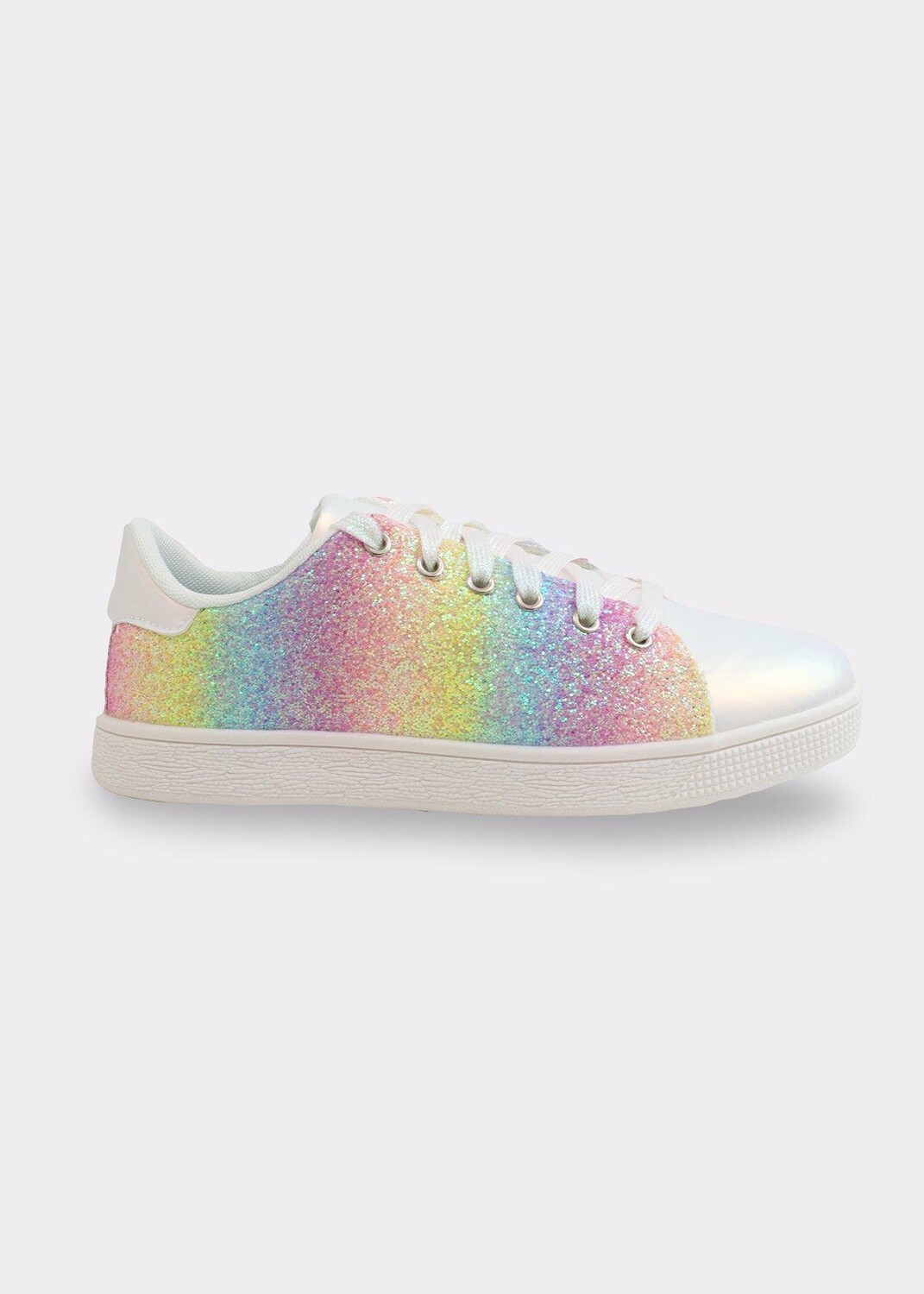 

Кроссовки на плоской подошве Glitter Ombre Trainers Love Lemonade, белый