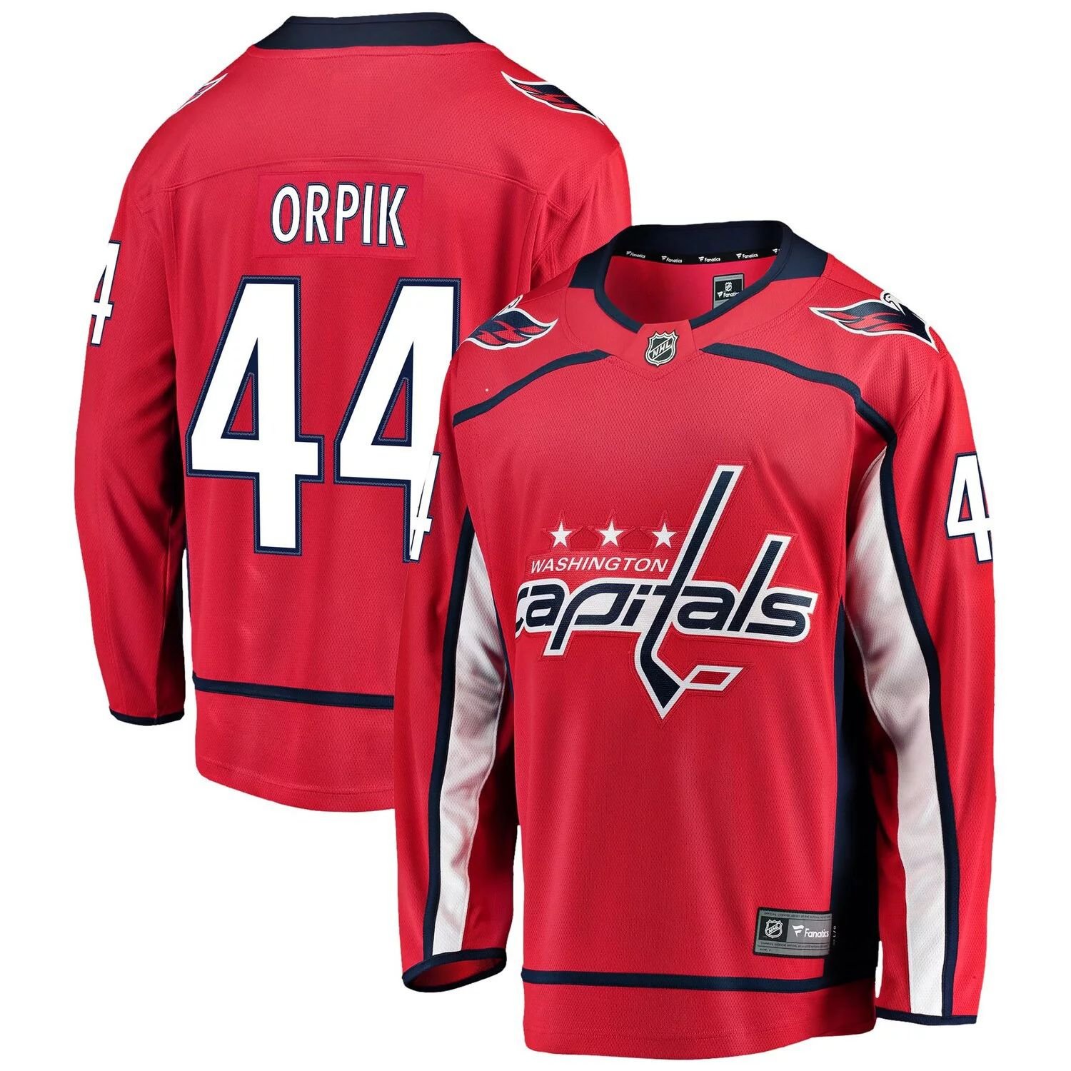 

Мужская фирменная красная футболка Brooks Orpik Washington Capitals для домашнего игрока Fanatics, Красный, Мужская фирменная красная футболка Brooks Orpik Washington Capitals для домашнего игрока Fanatics