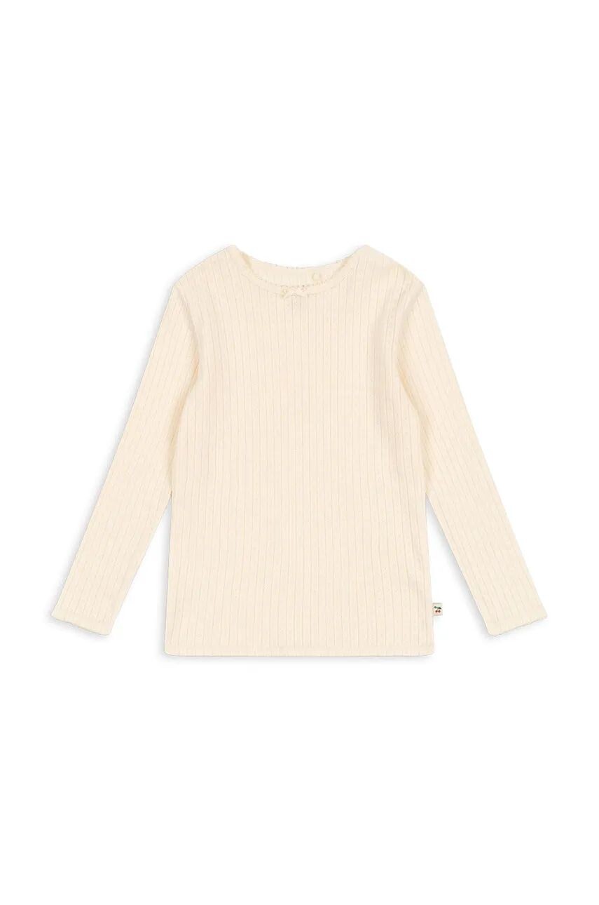 

Хлопковая рубашка с длинными рукавами Konges Sløjd для мальчика/девочки MINNIE BLOUSE GOTS, бежевый