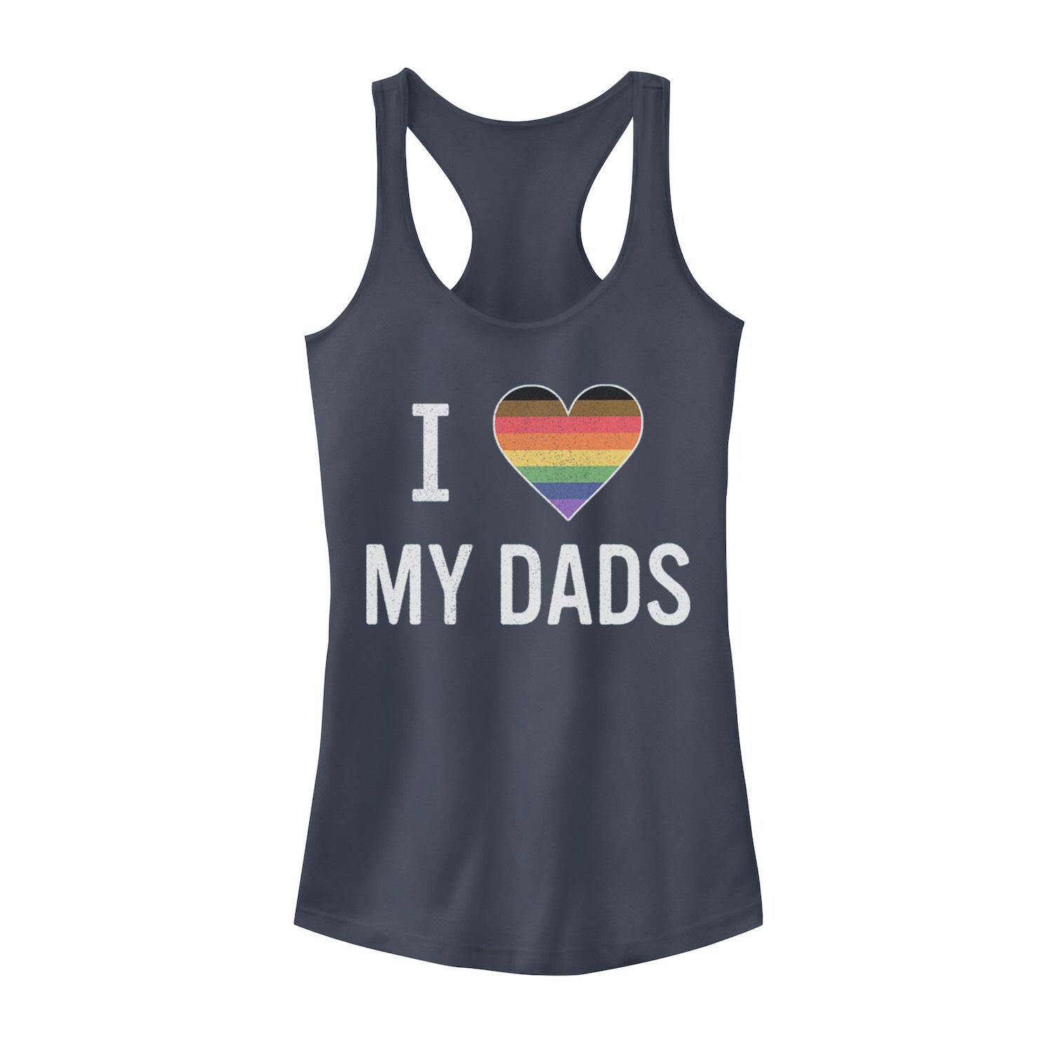 

Майка с сердечком в радужную полоску Junior's I Love My Dads