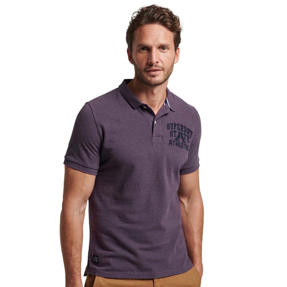 

Поло Superdry Vintage Superstate, фиолетовый