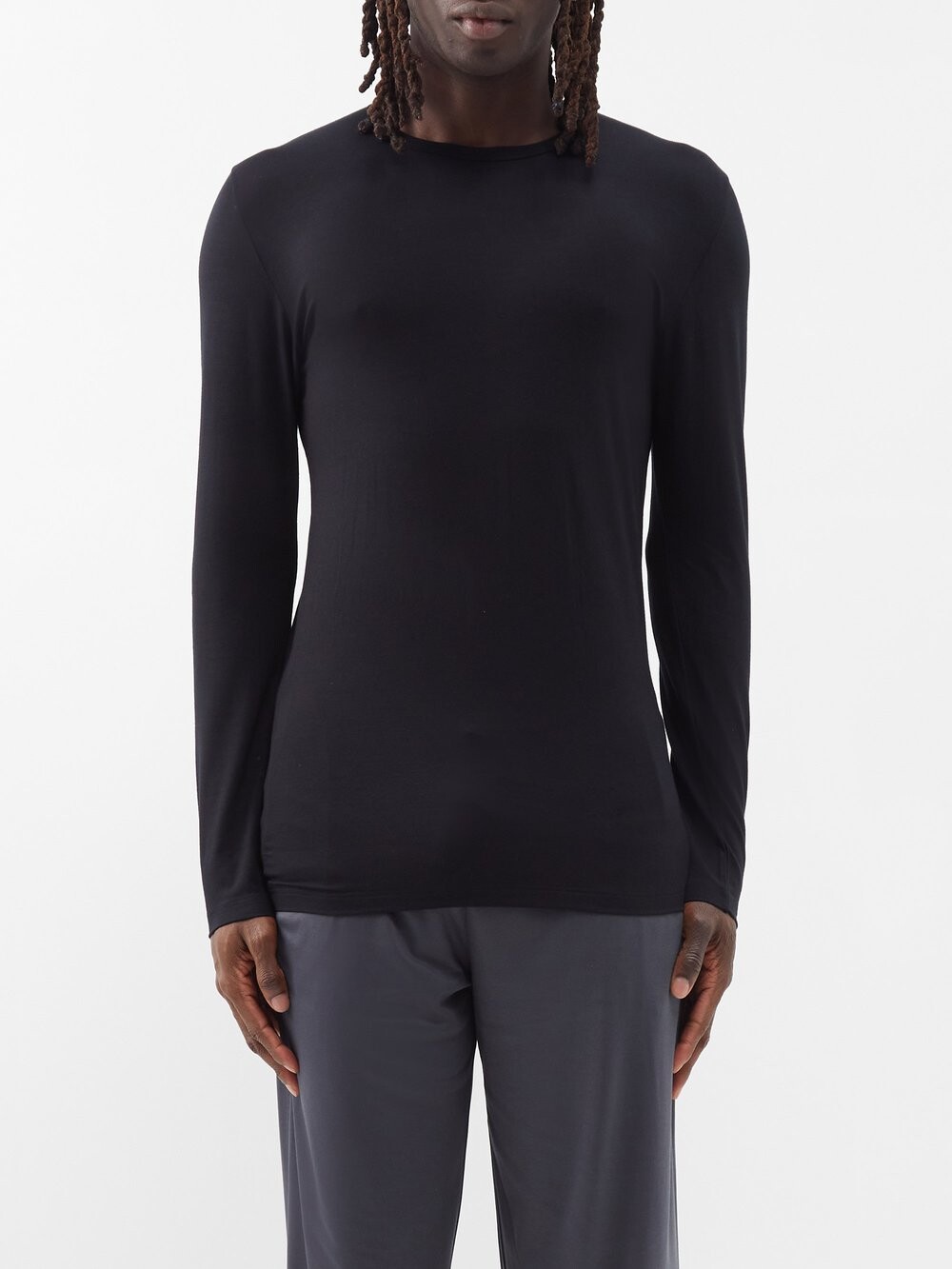 

Пижамный топ 700 pureness из джерси Zimmerli, черный