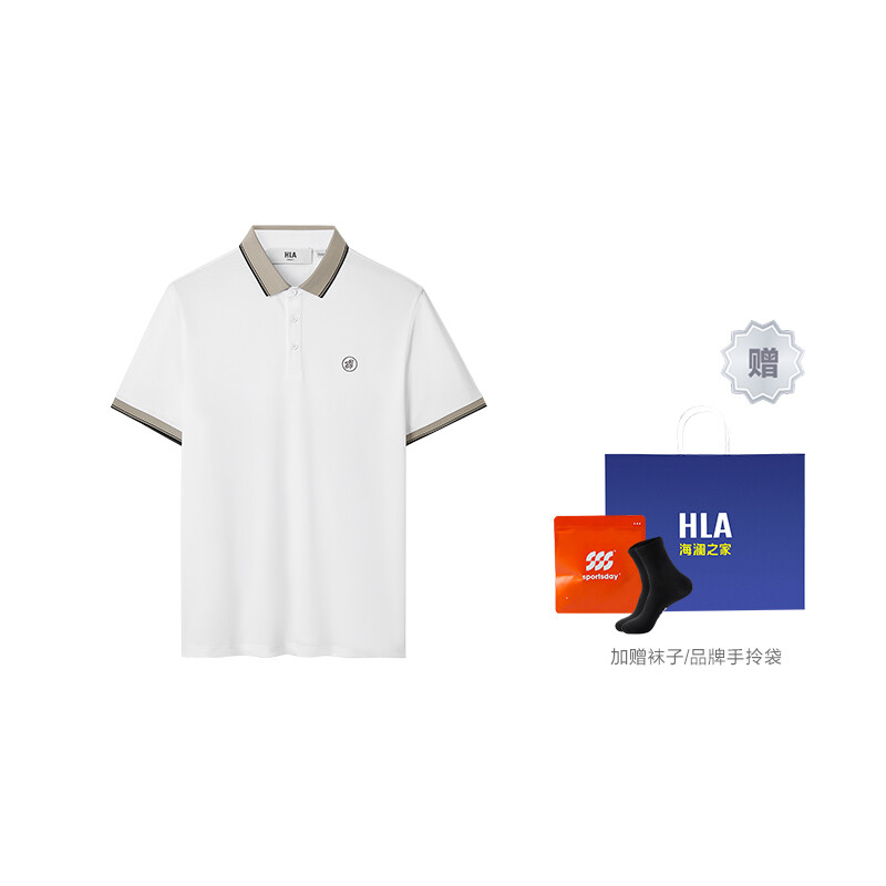 

Heilan Home Hla Мужская рубашка поло HLA, Отбеливание 7D